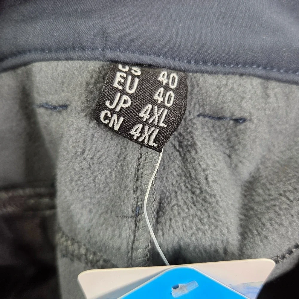 Men's Thermal Hiking Pants‎ Softshell Waterproof Winter Outdoor Ski Snow Sz 40